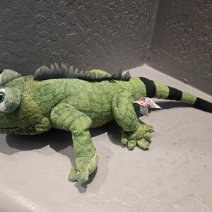 Ganz Green Stuffed Iguana Plush Toy 15" Stuffed Animal